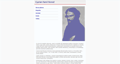 Desktop Screenshot of norwid.poezja.eu